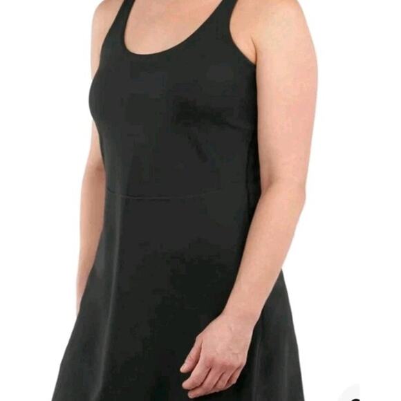 Elle Sport Women's Active Tank Dress, Black, Size- S - Picture 1 of 3